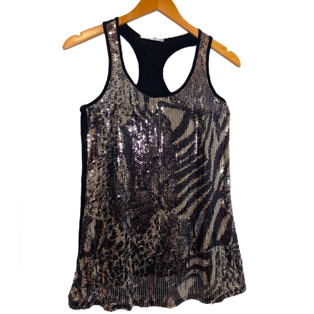 Charlotte Russe Sequin Tank Top Size Small
